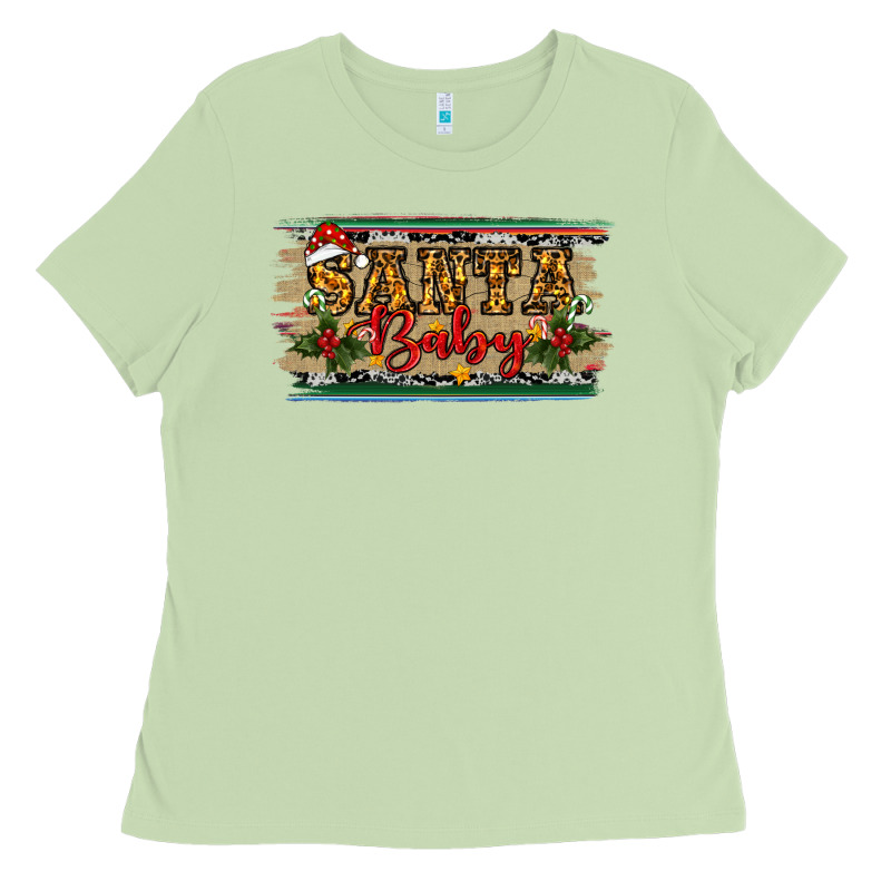 Santa Baby Western Christmas Ladies Tee by RanaPortraitStore | Teevron