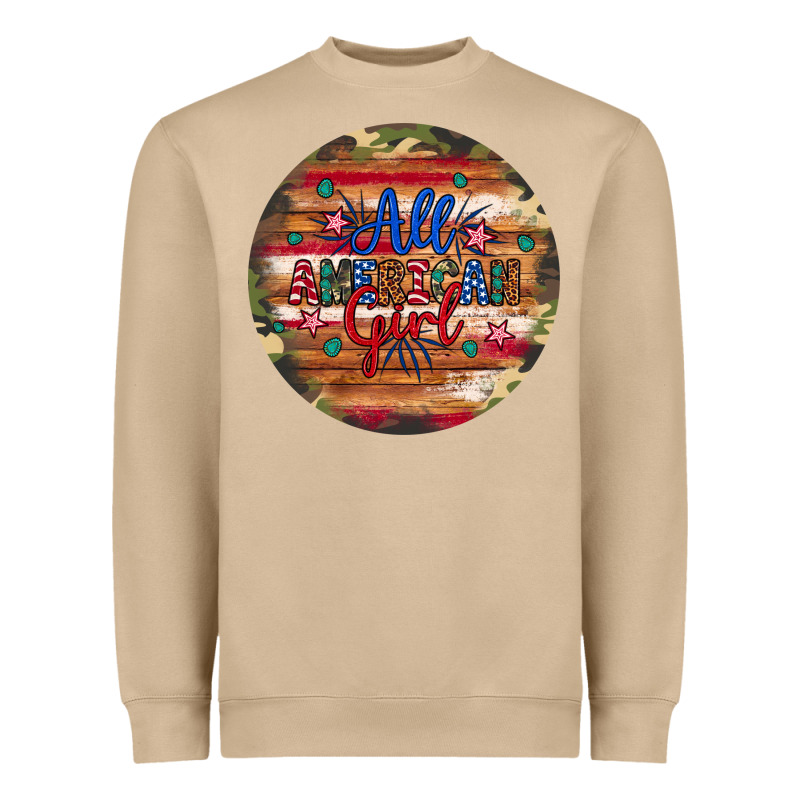 All American Girl Heavyweight Sweatshirt by Artiststas | Teevron