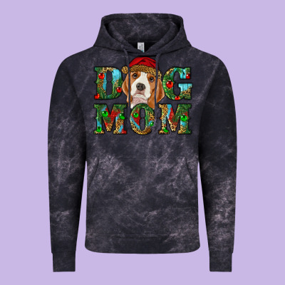 Christmas Beagle Dog Mom Vintage Hoodie Designed By Ranaportraitstore