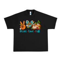Black peace love fall ado Urban Heavy Tee - AdoDesignShop