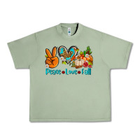 Oil Green peace love fall ado Urban Heavy Tee - AdoDesignShop