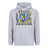 Heather Grey love doesn t count chromosomes Heavyweight Hoodie - Artiststas