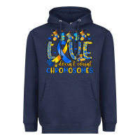 Navy love doesn t count chromosomes Heavyweight Hoodie - Artiststas
