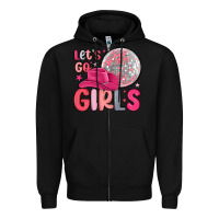 Black let s go girls Zipper Hoodie - MaliasSmallBusiness
