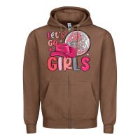 Chestnut let s go girls Zipper Hoodie - MaliasSmallBusiness