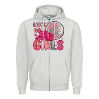 Dove Grey let s go girls Zipper Hoodie - MaliasSmallBusiness