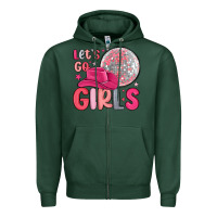 Sports Green let s go girls Zipper Hoodie - MaliasSmallBusiness