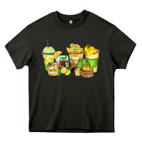 Asphalt lemon farm fresh coffee cups Heavy Core Tee - Zillion Design Studio