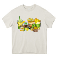 Cream lemon farm fresh coffee cups Heavy Core Tee - Zillion Design Studio