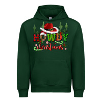 Forest Green howdy christmas cowboy hat Urban Hoodie - CowGirlArtShop