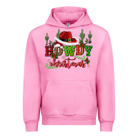 Fuchsia Pink howdy christmas cowboy hat Urban Hoodie - CowGirlArtShop