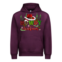 Mauve Wine howdy christmas cowboy hat Urban Hoodie - CowGirlArtShop