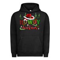Pigment Black howdy christmas cowboy hat Urban Hoodie - CowGirlArtShop