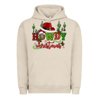 Pigment French Oak howdy christmas cowboy hat Urban Hoodie - CowGirlArtShop