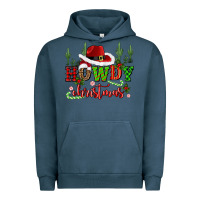 Pigment Midnight Navy howdy christmas cowboy hat Urban Hoodie - CowGirlArtShop
