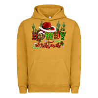 Pigment Peanut Butter howdy christmas cowboy hat Urban Hoodie - CowGirlArtShop