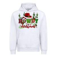 White howdy christmas cowboy hat Urban Hoodie - CowGirlArtShop