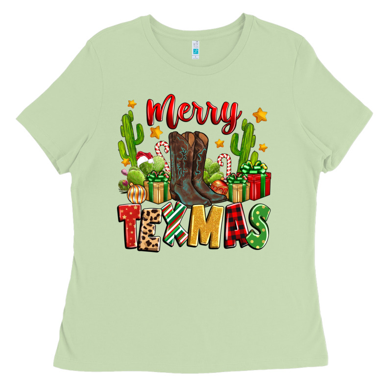 Merry Texmas Ladies Tee by Zillion Design Studio | Teevron
