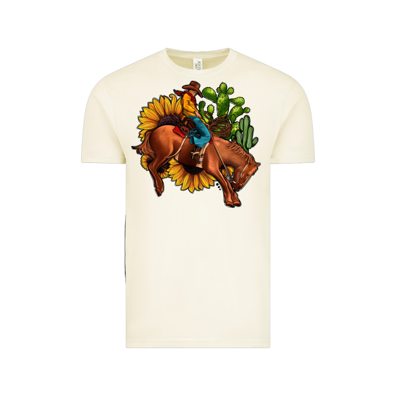 Rodeo Cowboy Sunflower Cactus Vintage Tee by JahusDesignShop | Teevron