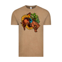 Vintage Coffee rodeo cowboy sunflower cactus Vintage Tee - JahusDesignShop