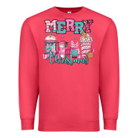Cardinal merry christmas pink coffee cups Premium Sweatshirt - Jasminsmagicworld