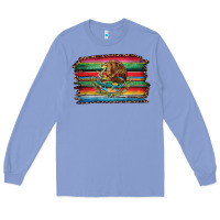 Colony Blue serape leopard mexican flag Long Sleeve Tee - Jasminsmagicworld
