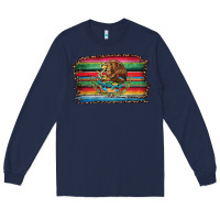 Navy serape leopard mexican flag Long Sleeve Tee - Jasminsmagicworld