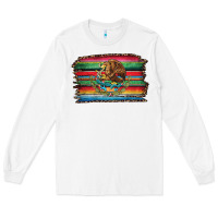 White serape leopard mexican flag Long Sleeve Tee - Jasminsmagicworld