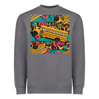 Storm school bus and leopar seamless pattern Heavyweight Sweatshirt - BundleAndBundleShop