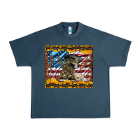 Midnight Navy westerm usa army boots Urban Heavy Tee - Artiststas