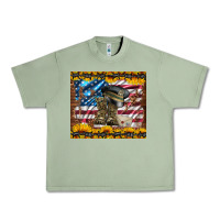 Oil Green westerm usa army boots Urban Heavy Tee - Artiststas