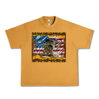 Peanut Butter westerm usa army boots Urban Heavy Tee - Artiststas