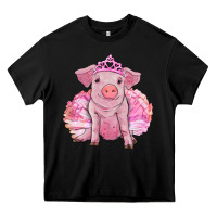 Black balerina pig with tutu Heavy Core Tee - RanaPortraitStore
