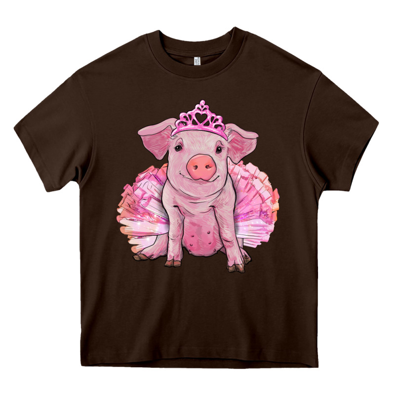 Balerina Pig With Tutu Heavy Core Tee by RanaPortraitStore | Teevron