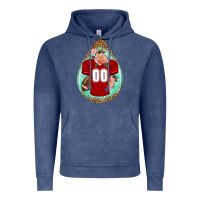 Vintage Denim american football and western roses teardrop Vintage Hoodie - BundleAndBundleShop