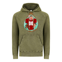Vintage Olive american football and western roses teardrop Vintage Hoodie - BundleAndBundleShop