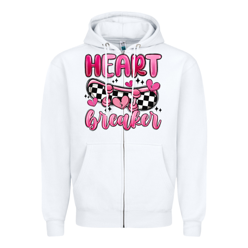 Heart Breaker Zipper Hoodie by MaliasSmallBusiness | Teevron