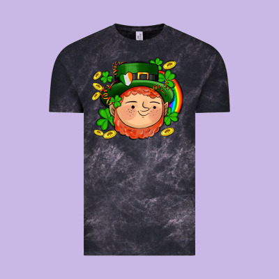St Patricks Elf Vintage Tee Designed By Adodesignshop