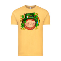 Vintage Mustard st patricks elf Vintage Tee - AdoDesignShop