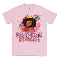 Bubblegum Pink birthday princess with afro girl Classic Tee - NancyCooperArtShop