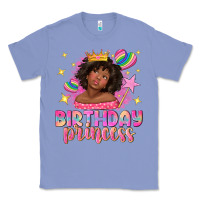 Colony Blue birthday princess with afro girl Classic Tee - NancyCooperArtShop