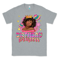 Birthday Princess With Afro Girl Classic Tee | Teevron