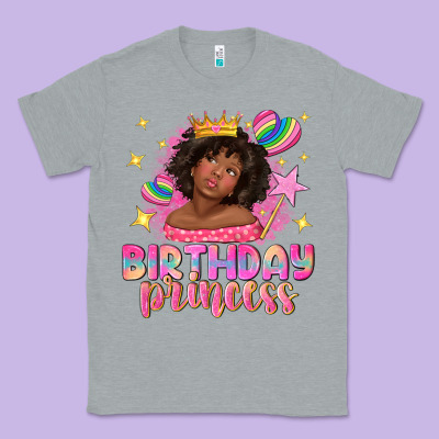 Birthday Princess With Afro Girl Classic Tee Designed By Nancycooperartshop