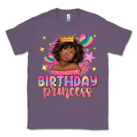 Lavender birthday princess with afro girl Classic Tee - NancyCooperArtShop