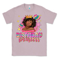 Lilac birthday princess with afro girl Classic Tee - NancyCooperArtShop