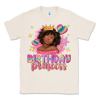 Natural birthday princess with afro girl Classic Tee - NancyCooperArtShop