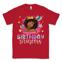 Red birthday princess with afro girl Classic Tee - NancyCooperArtShop