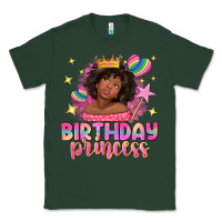 Sports Green birthday princess with afro girl Classic Tee - NancyCooperArtShop