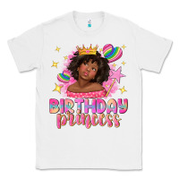 White birthday princess with afro girl Classic Tee - NancyCooperArtShop
