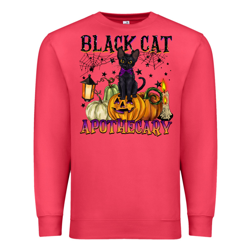 Black Cat Apothecary Premium Sweatshirt by BarkalooDesign | Teevron